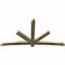 Ekena Millwork Alberta Rough Sawn Timber Gable Bracket, Douglas Fir, 108"W x 58"H x 4"D x 6"F, 13/12 Pitch GBW108X58X0406ALB00RDF - alternate 3